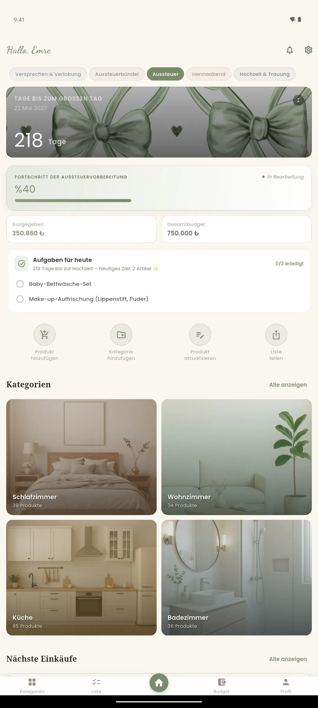 Eine Liste für zwei
